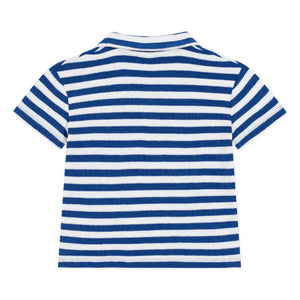 Petit Bateau - Çizgili Havlu Polo | Mavi