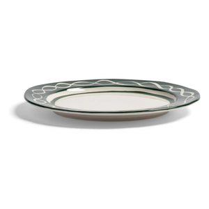 &Klevering - Festivo porselen tabaklar - 2'li Set | Yeşil