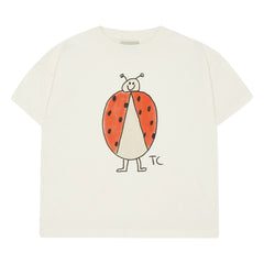 The Campamento - Coccinelle Oversize Tişört Organik pamuk | Ekru