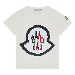Moncler - Monogram logolu T-shirt | Beyaz