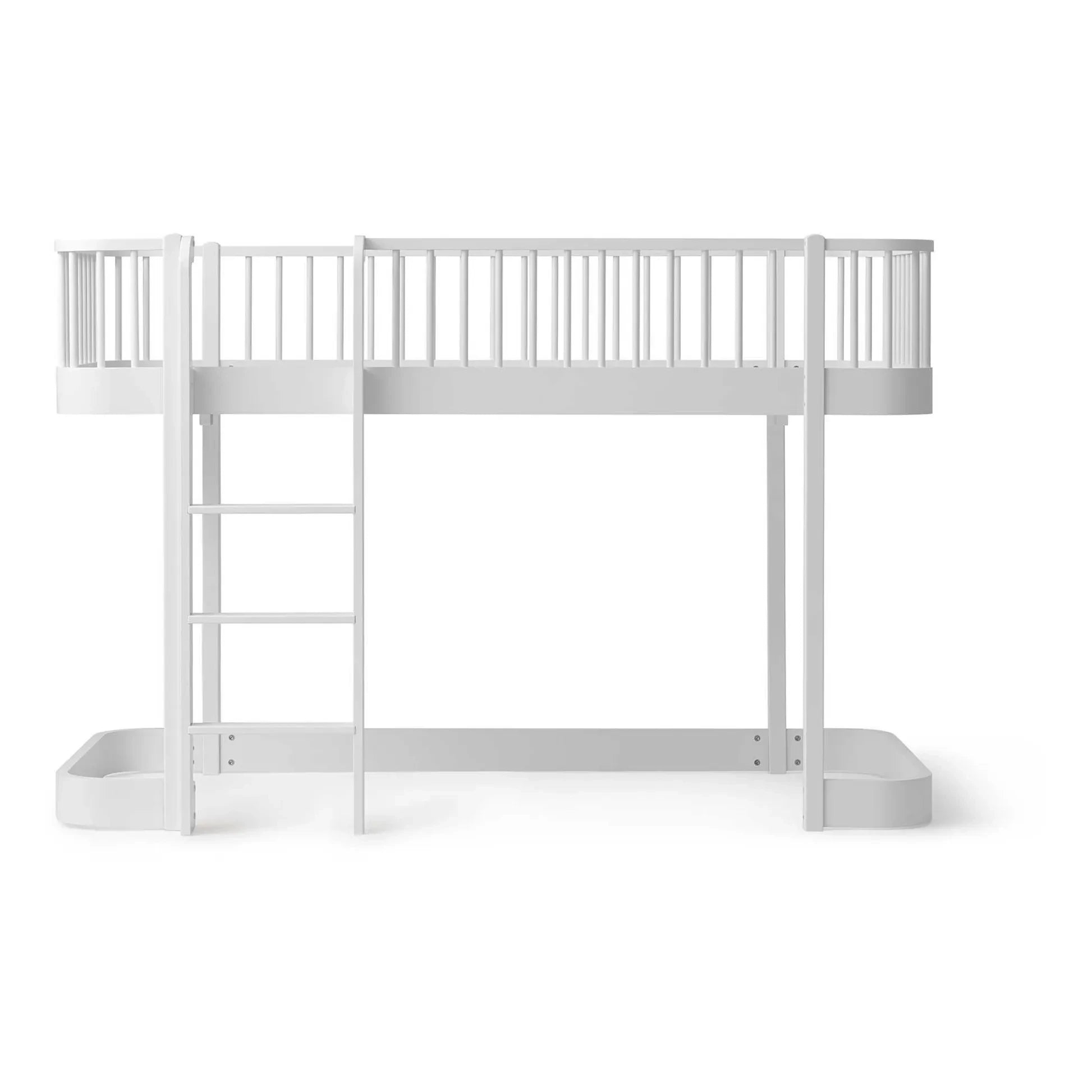 Oliver Furniture - Orijinal Ahşap Junior Karyola Dönüşüm Kiti - 138 cm yüksekliğinde çatı katı yatağa | Beyaz