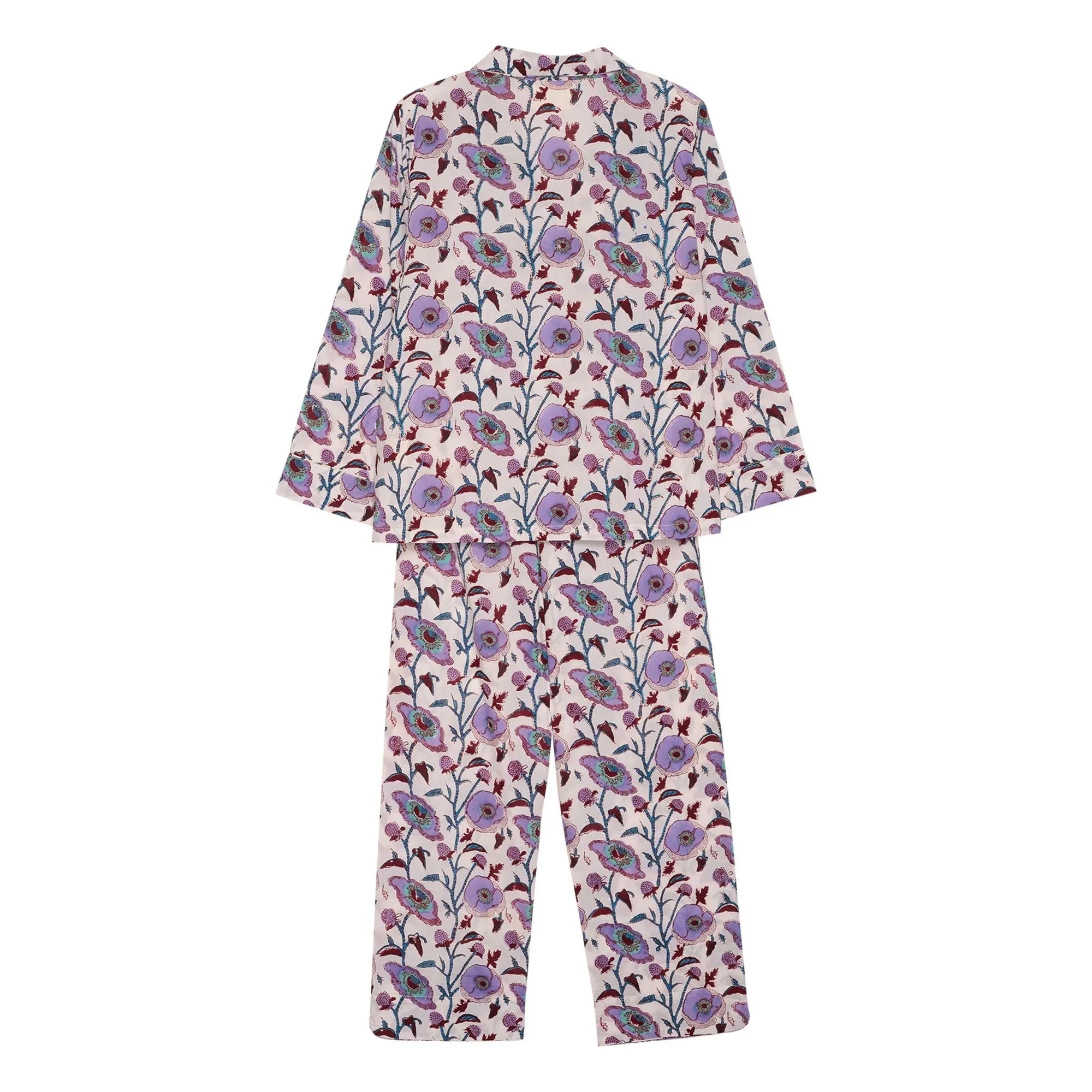 SISSEL EDELBO - Organik pamuklu pijama | Mor