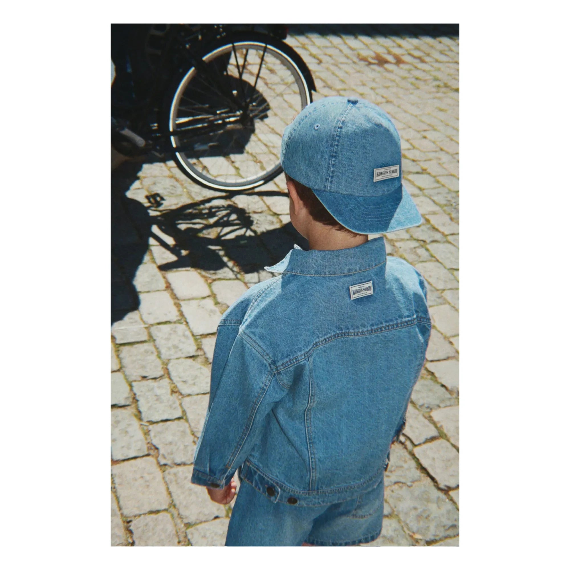 Konges Sløjd - Denim Magot organik pamuk şapka | Mavi