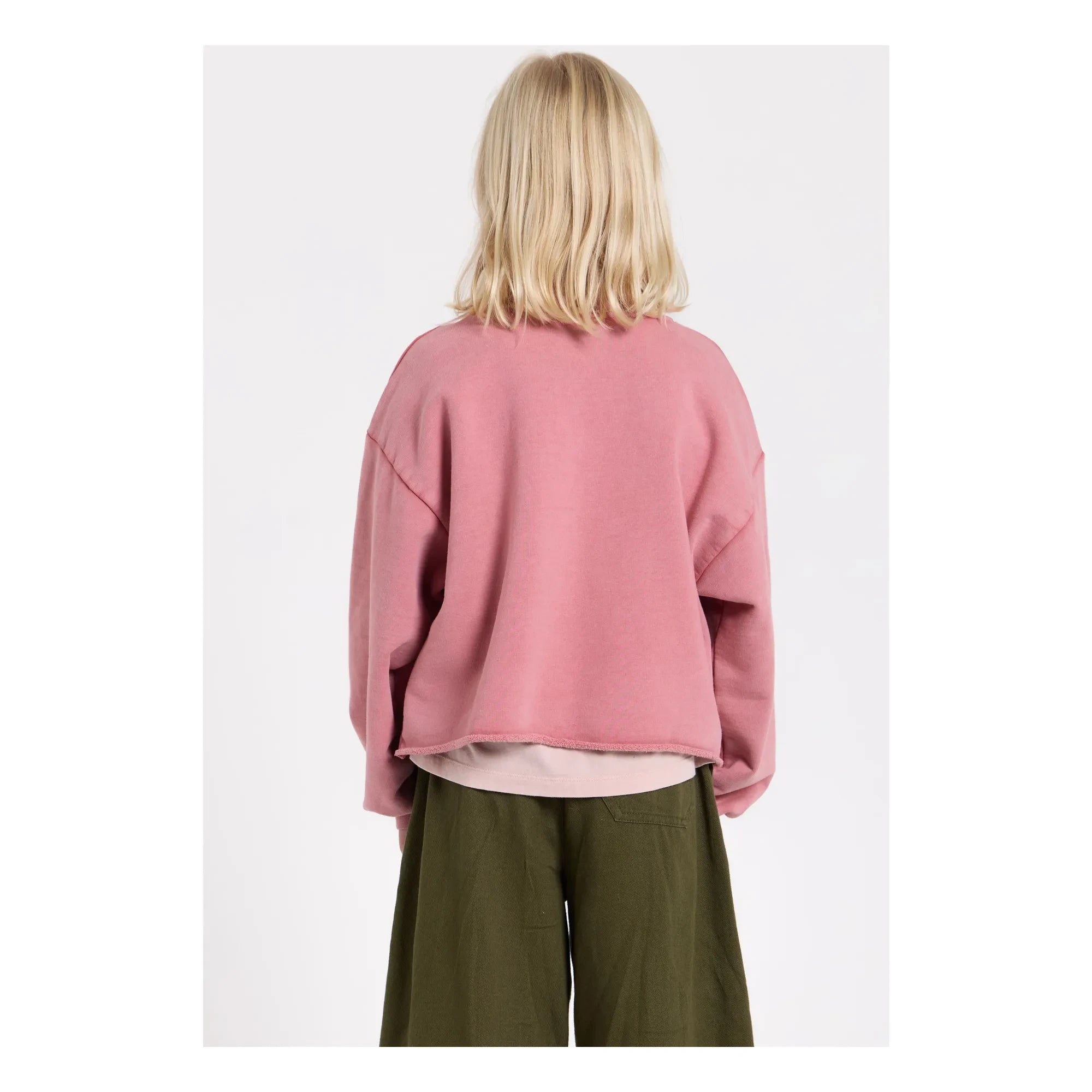Hundred Pieces - Belmont organik pamuklu sweatshirt | Pembe