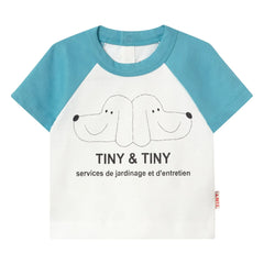 Tinycottons - Tiny & Tiny Dogs Organik Pamuklu Tişört | Beyaz