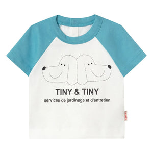 Tinycottons - Tiny & Tiny Dogs Organik Pamuklu Tişört | Beyaz