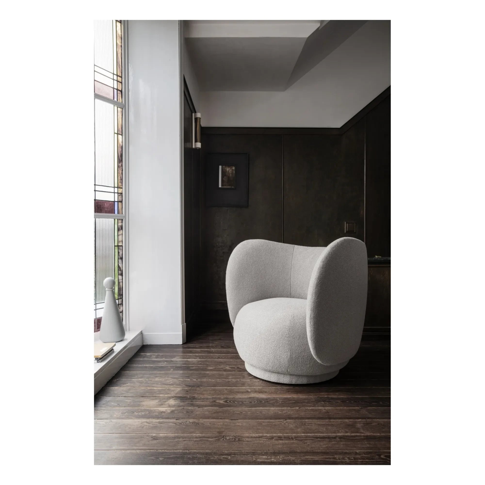Ferm Living - Rico bukle döşemeli koltuk | Krem