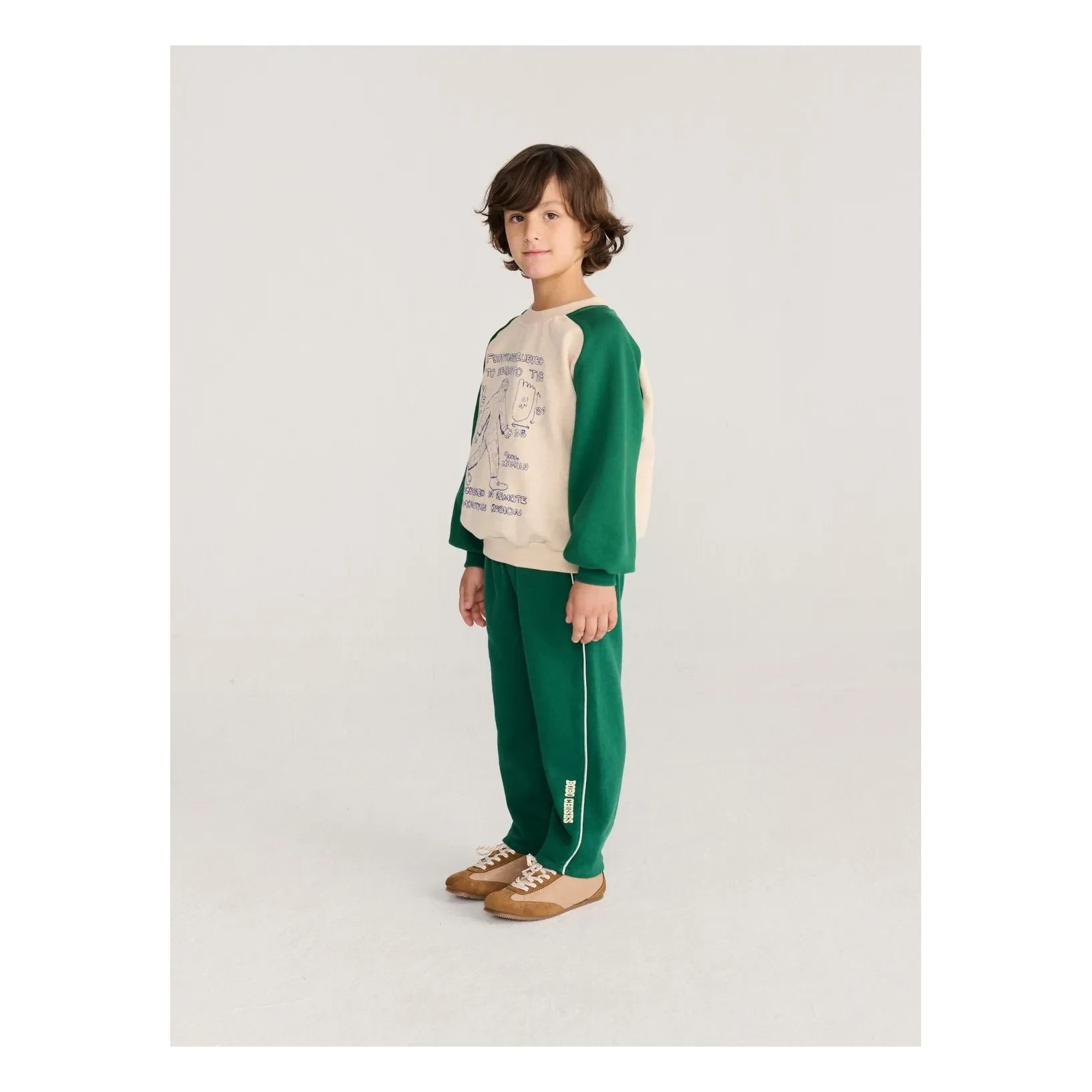 Bobo Choses - Organik pamuk Yeti sweatshirt | Ecru