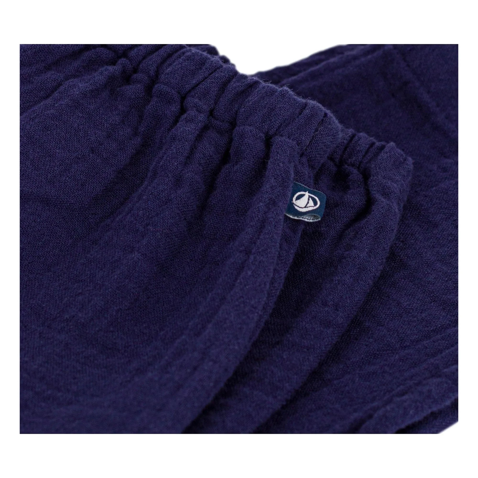 Petit Bateau - Organik Pamuk Gazlı Pantolon | Gece mavisi