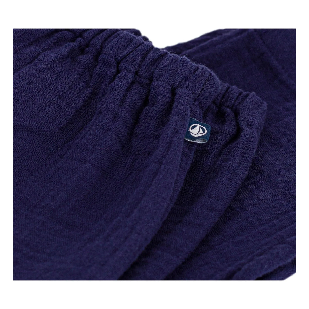 Petit Bateau - Organik Pamuk Gazlı Pantolon | Gece mavisi