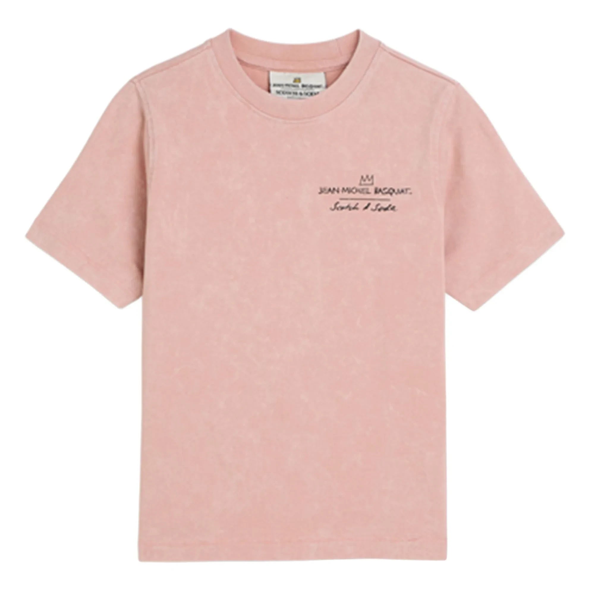 Scotch & Soda - Basquiat Sanat Eseri Tişört | Soluk Pembe