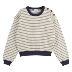 Emile et Ida - Eliott Çizgili Sweatshirt | Mavi