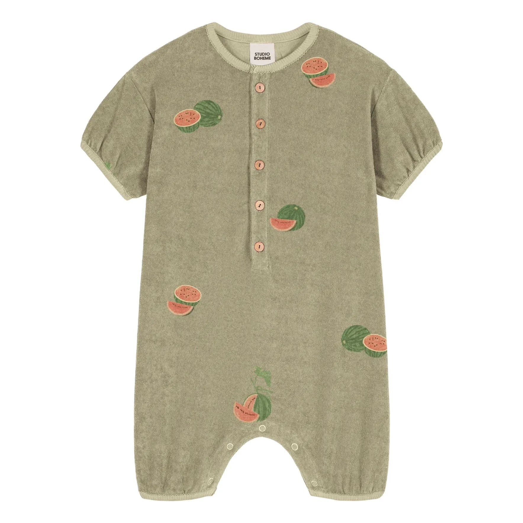 Studio Bohème - Bebecito Watermelon Organik Pamuk Havlu Tulum | Haki