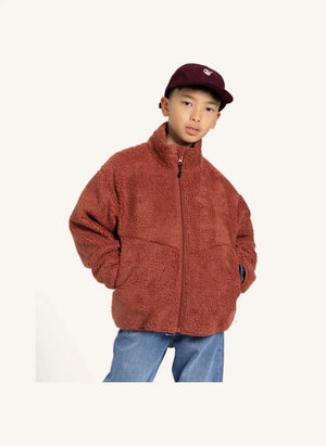 Smallable Kid - Sherpa Smooth Ceket | Tuğla kırmızısı