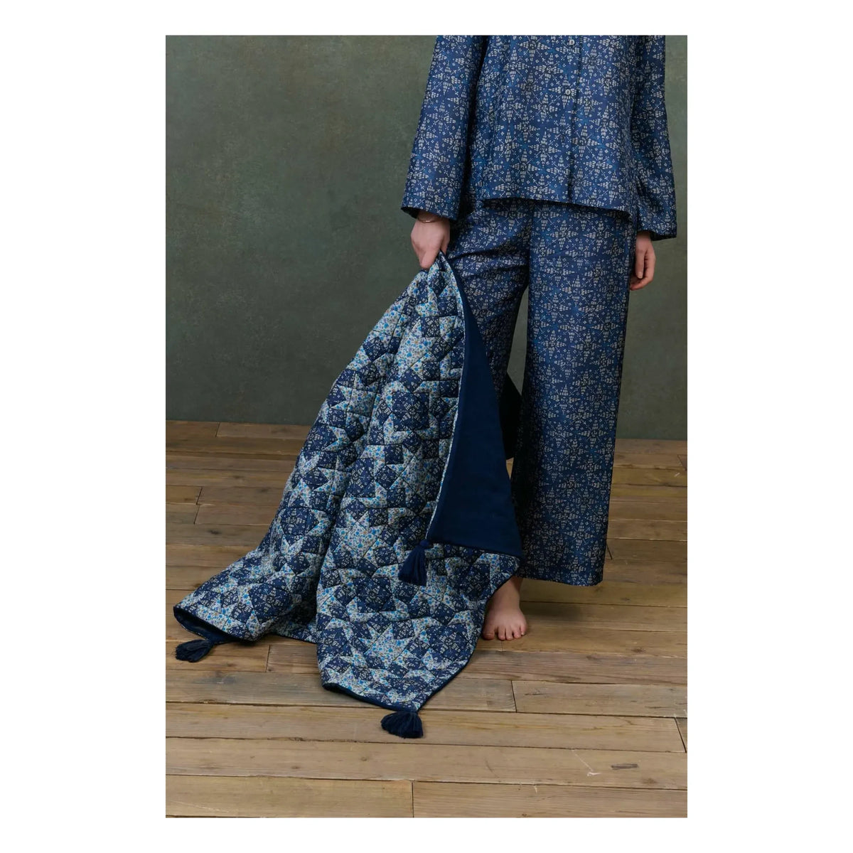Louise Misha - Organik pamuktan Aneka patchwork battaniye