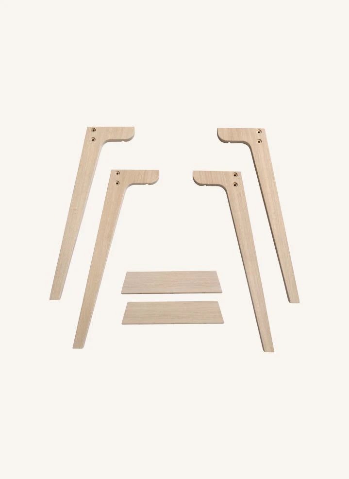 Oliver Furniture - Yüksek Masa İçin Ek Ayaklar, 66 cm | Beyaz
