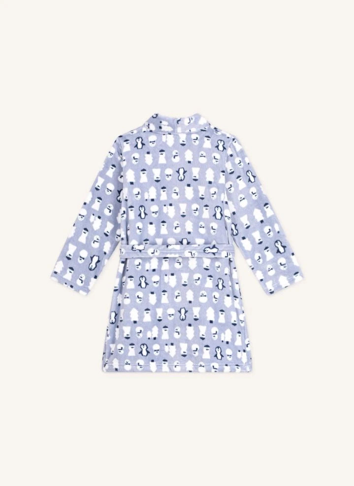 Petit Bateau - Kardan Adamlı Sabahlık | Gri Mavi