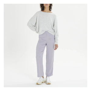 American Vintage - Damsville Yün Kayık Yaka Sweatshirt | Heather Grey