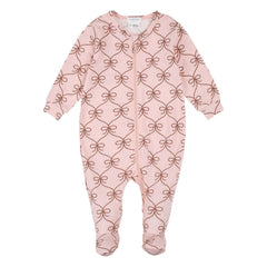 Petit Lem - Lasso Modal ve Organik Pamuklu Ayaklı Pijama | Soluk Pembe