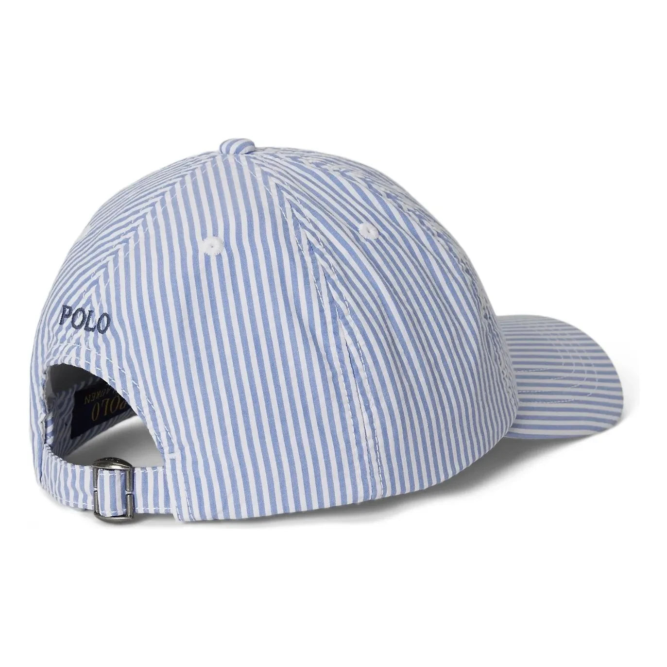 Ralph Lauren - Çizgili Logo Şapka | Mavi