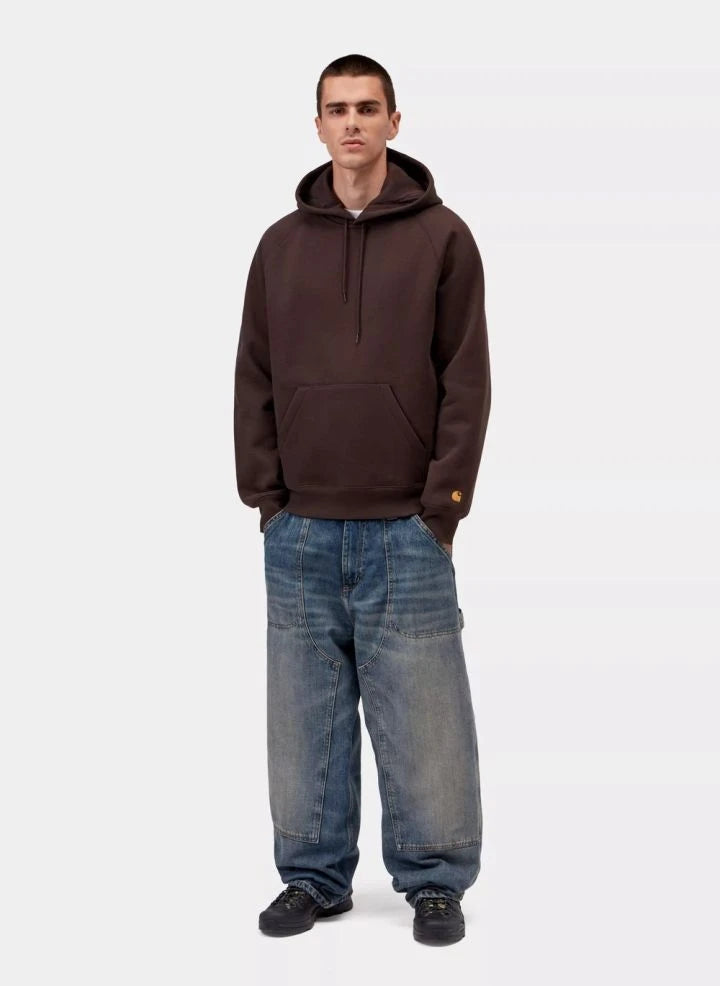 Carhartt WIP - سويت شيرت تشيس بغطاء للرأس | بني داكن