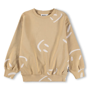 Molo - Monti Smiles organik pamuklu sweatshirt | Bej