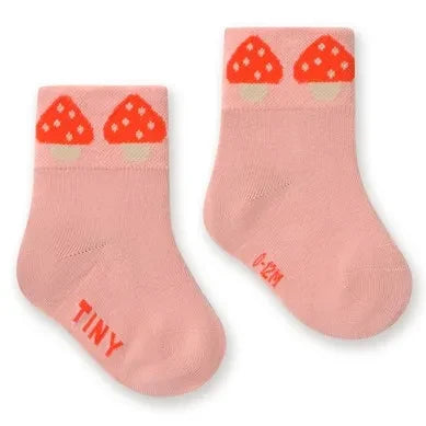 Tinycottons - Pembe Bebek Mantar Çorapları