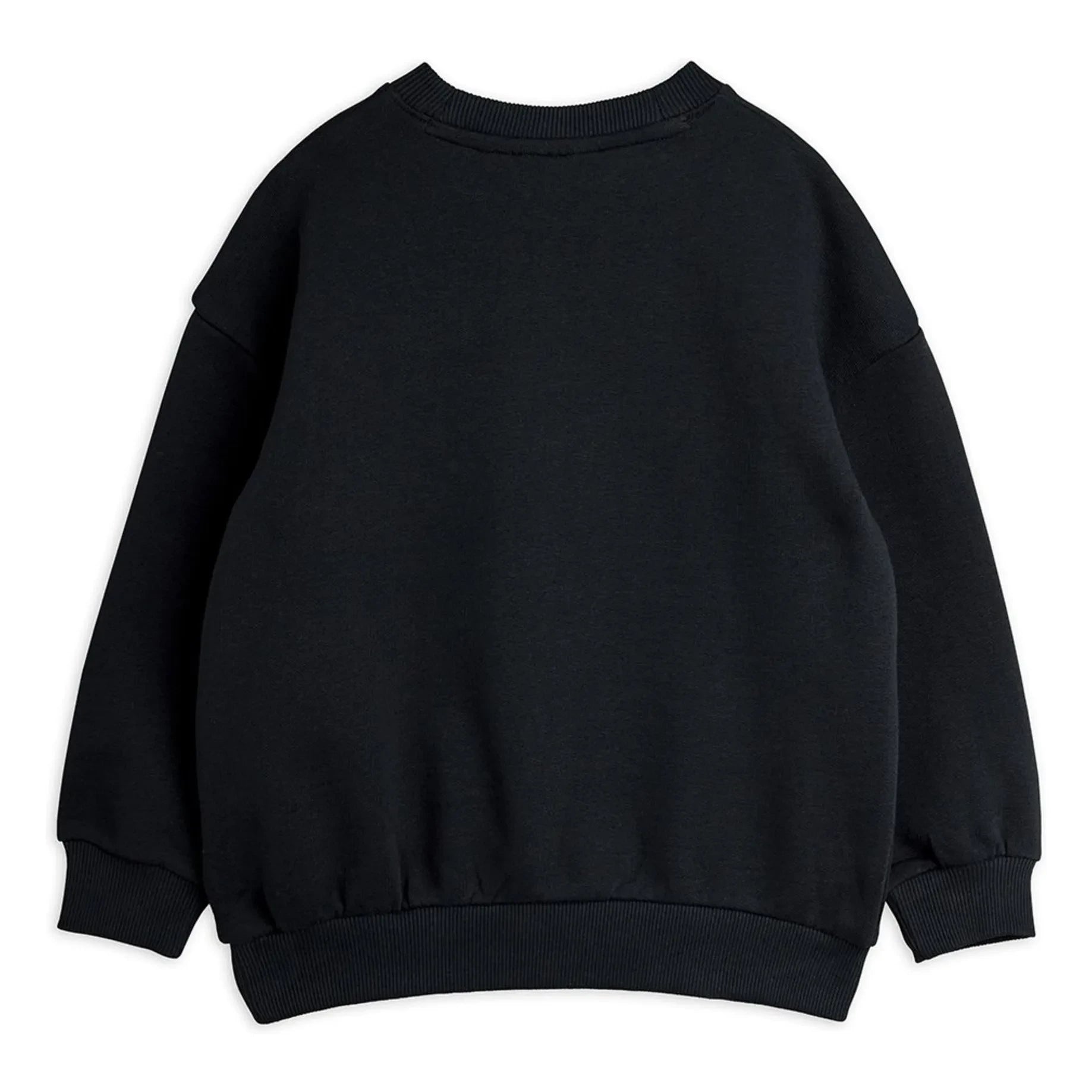 Mini Rodini - Alien Çizgili Organik Pamuklu Sweatshirt | Siyah