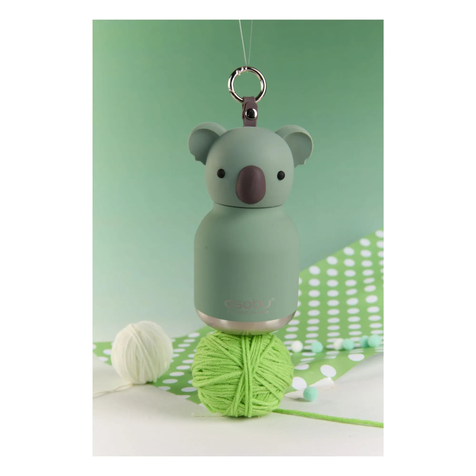 Asobu - Koala paslanmaz çelik mini matara | Gri