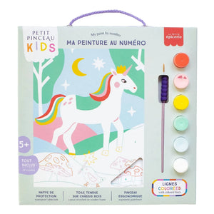 La Petite Épicerie - Çocuklar için numaralı boyama - Licorne et Piou