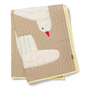 Ferm Living Kids - Bird بطانية قطنية