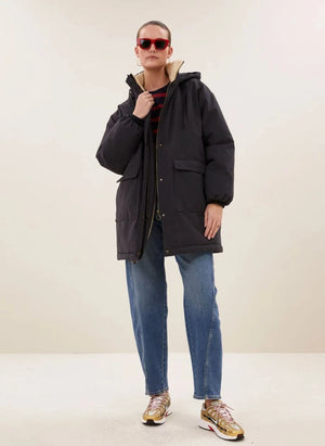 By Bar - Kapüşonlu Dean Parka | Siyah