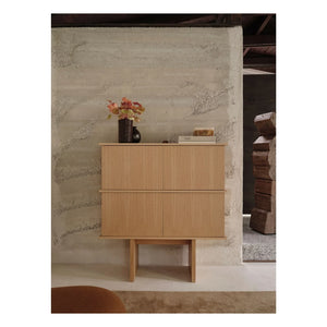 Ferm Living - Kadife dokulu seramik vazo | Kahverengi