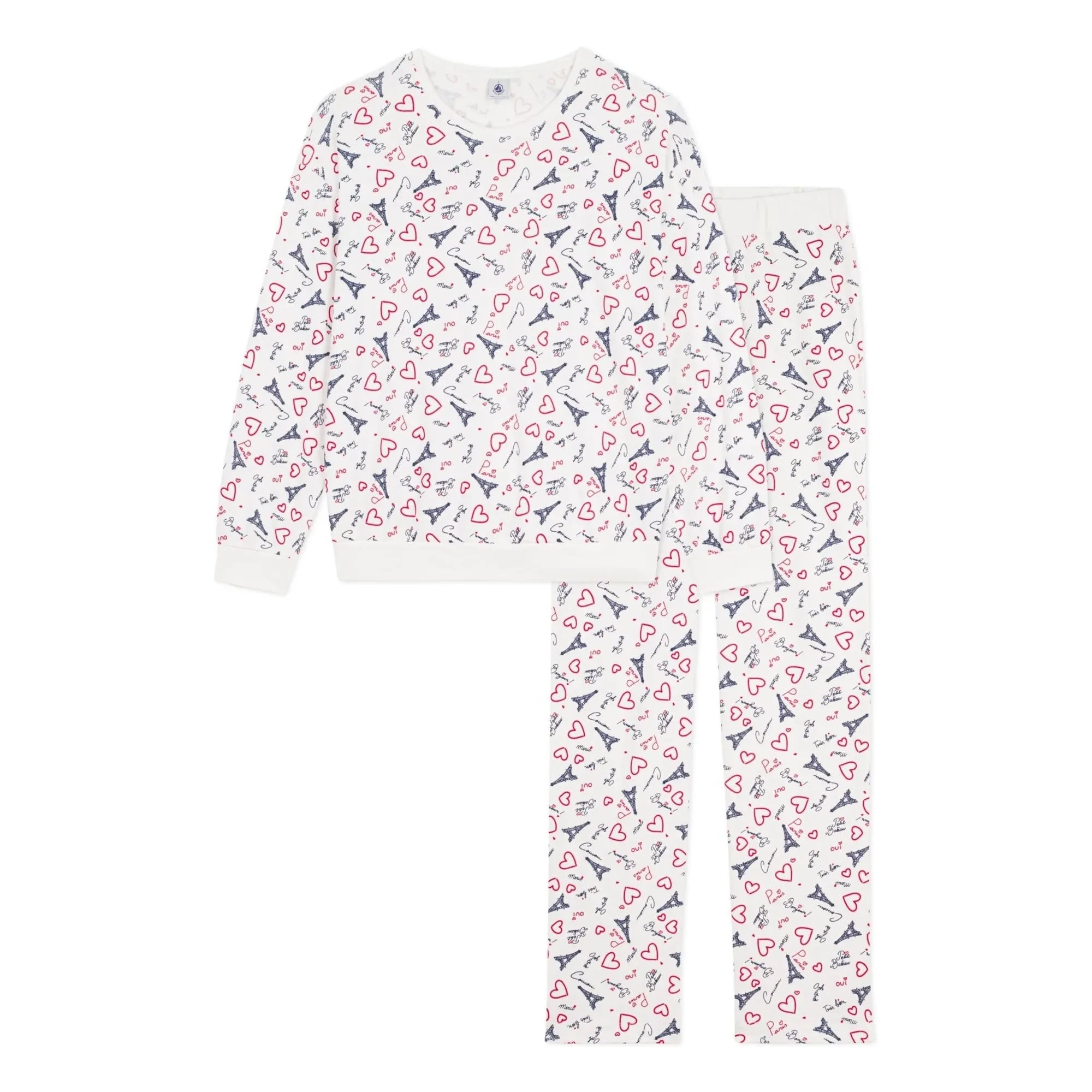 Petit Bateau - Pyjamas Paris | Beyaz