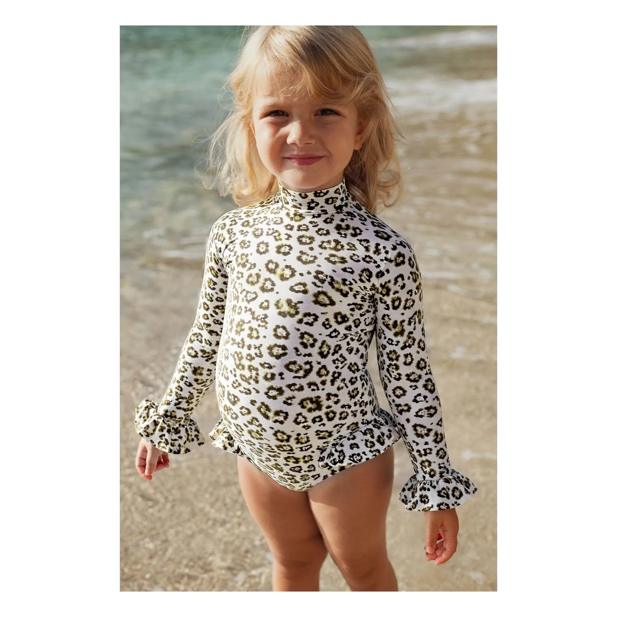 Lison Paris - Savanna Leopar UV Koruma Mayo | Ecru