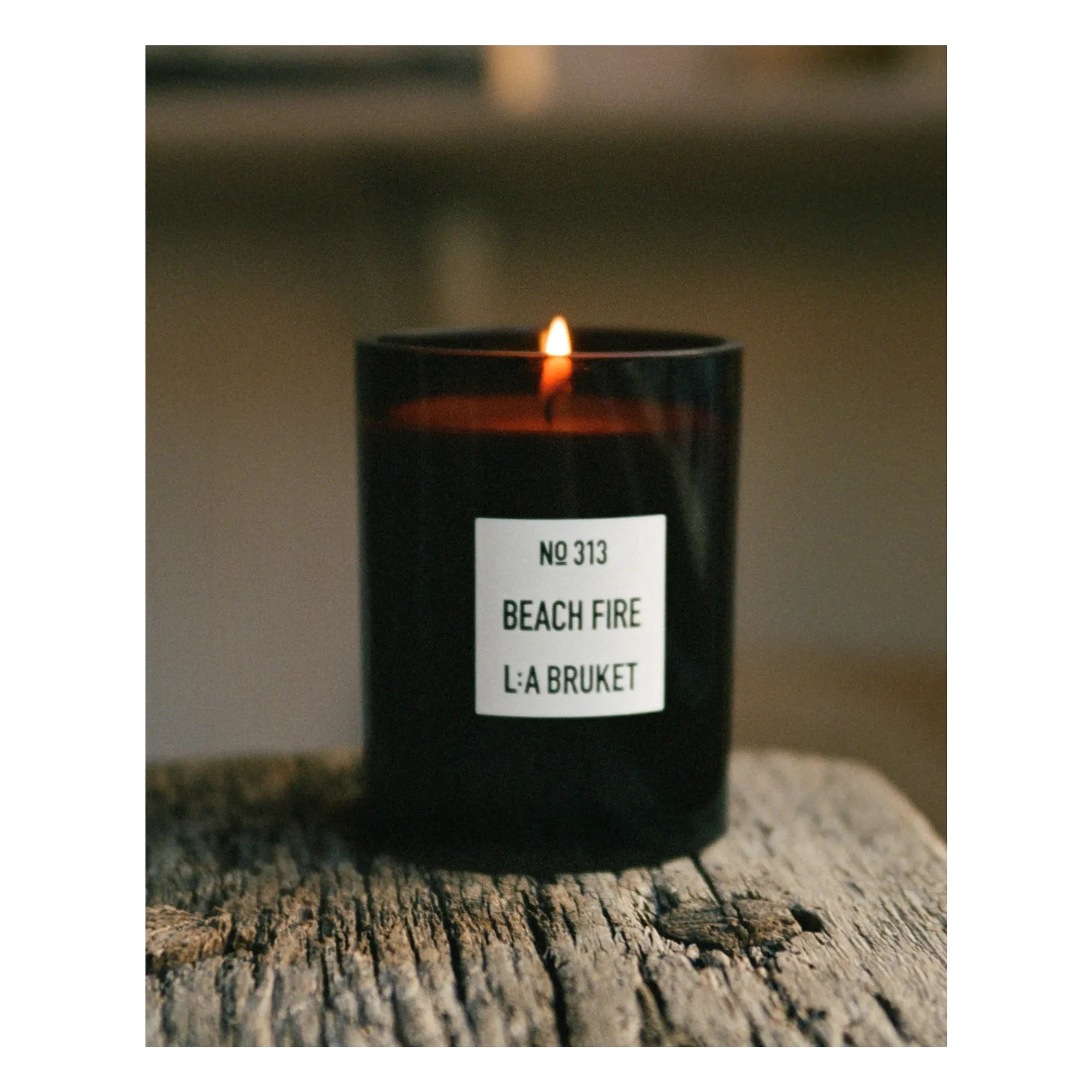 L:A BRUKET - Beach Fire kokulu mum - 260g | Renksiz