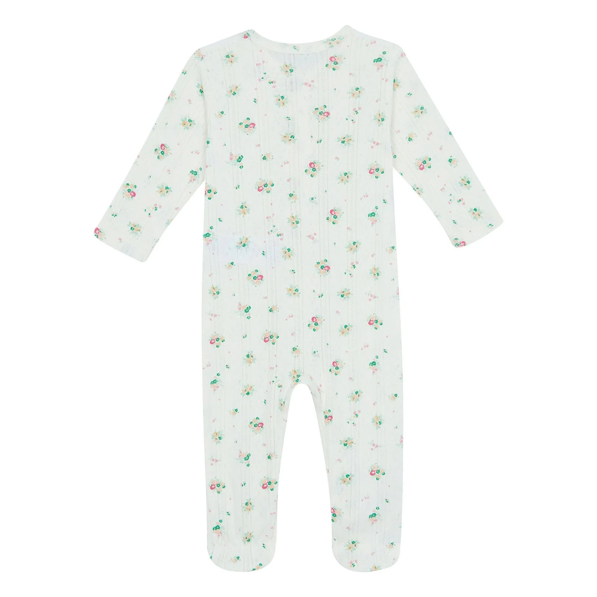 Bonton - Pointelle Nuite Bouquets Pijama | Beyaz