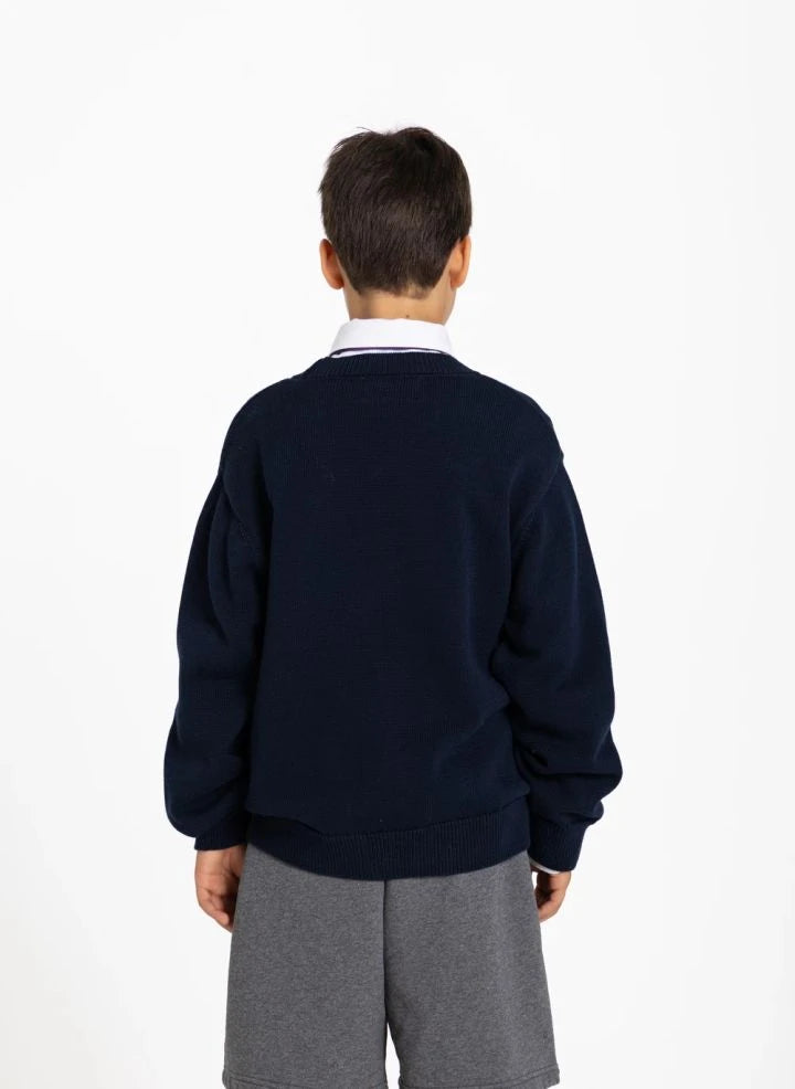 Smallable Kid - سترة هاركوارت قطن عضوي | أزرق داكن