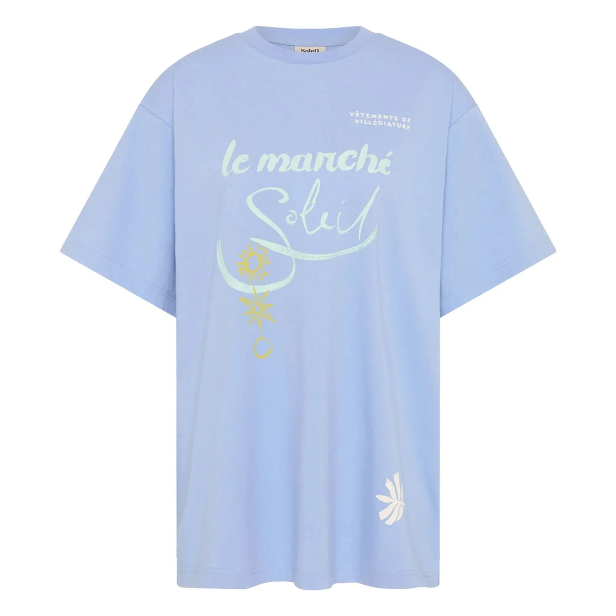 Soleil Soleil - Le Marché Tişört | Mavi