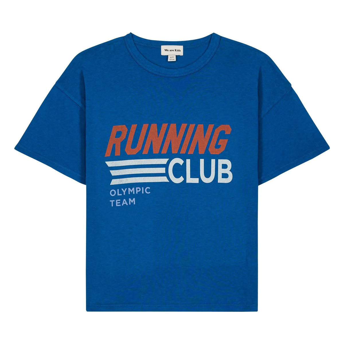 We Are Kids - Dylan Running Club organik pamuk Tişört | Koyu Mavi