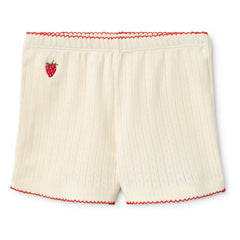 Flöss - Kısa Pointelle Flora Fraise | Krem