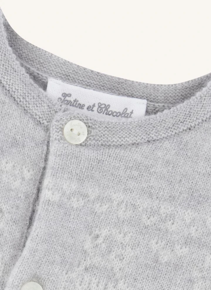 Tartine et Chocolat - Yün Teddy Tulum | Heather Grey