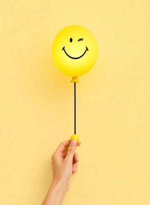 MOB - Bubbly أبليك حائط - MOB x Smiley World | أصفر