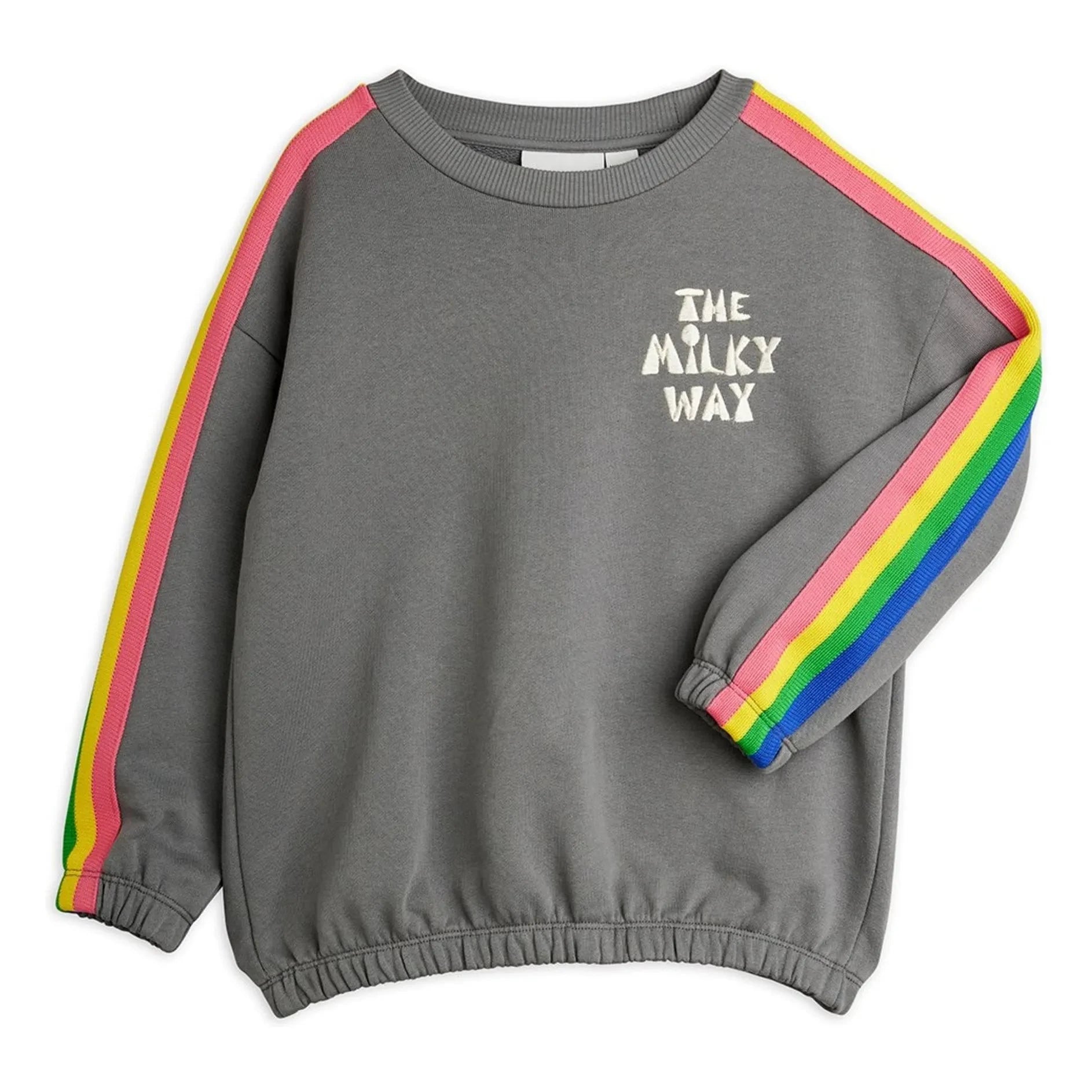 Mini Rodini - Arc en Ciel organik pamuk sweatshirt | Gri