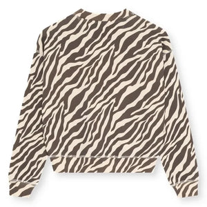 the new society - Pamuklu Zebra Logolu Sweatshirt | Siyah