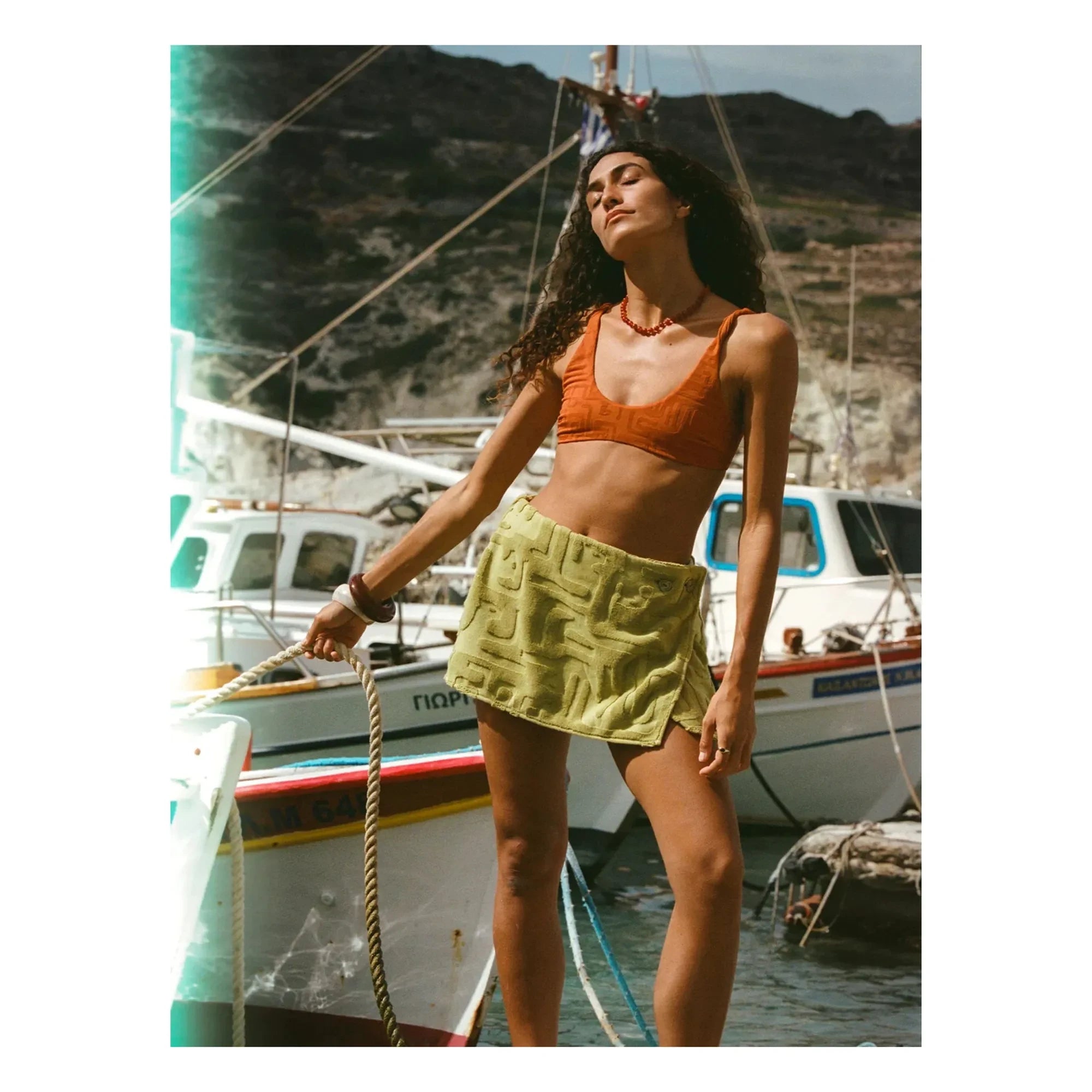 Soleil Soleil - Flo Jersey Üst | Terracotta