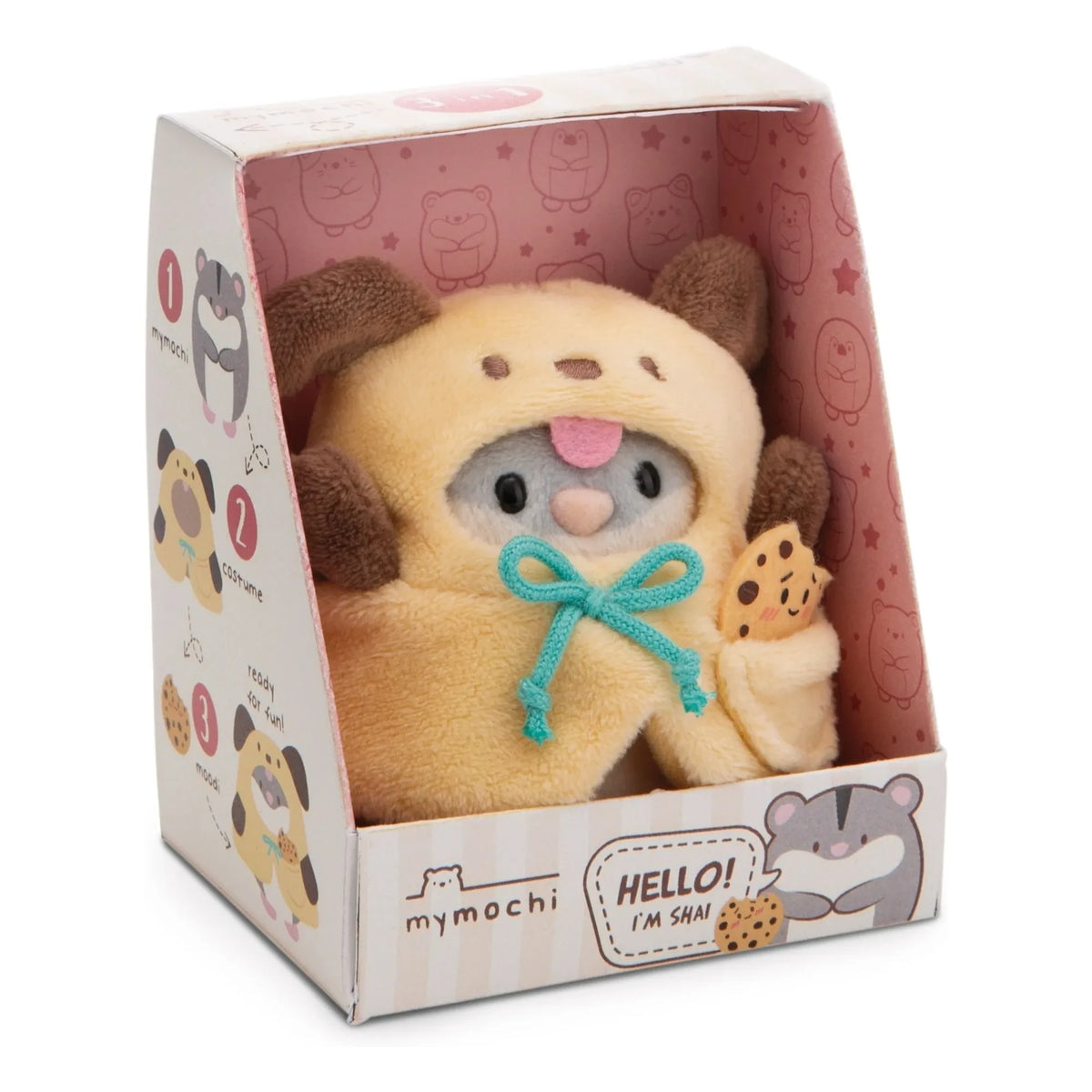 Nici - Dog kostümlü Shai Hamster peluş | Bej