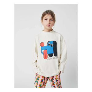 Bobo Choses - Dog Collar T-shirt Organik Pamuk | Ecru