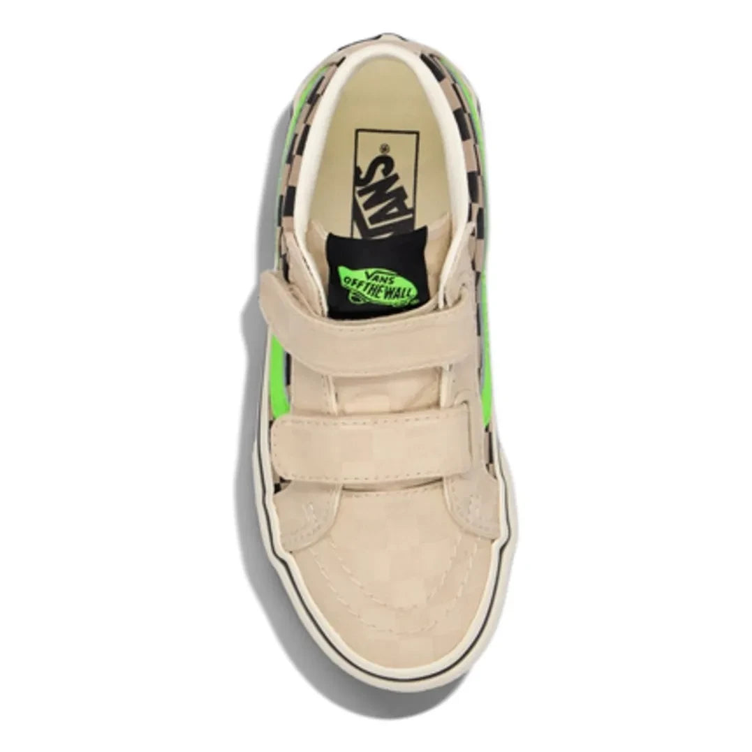 Vans - Scratch Sneakers SK8-Mid Glow Check | Bej