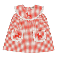 Hello Simone - Scarlett Vichy Elbise | Kırmızı